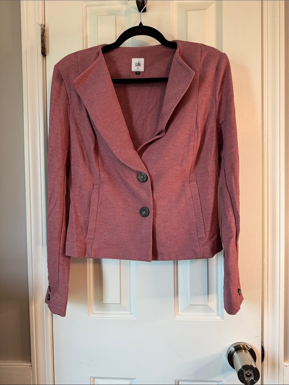 CAbi Mauve Pink Two-Button Tailored Blazer (32)